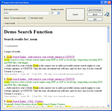CD and Desktop search example