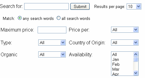 Search form