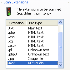 Scan Extensions screenshot